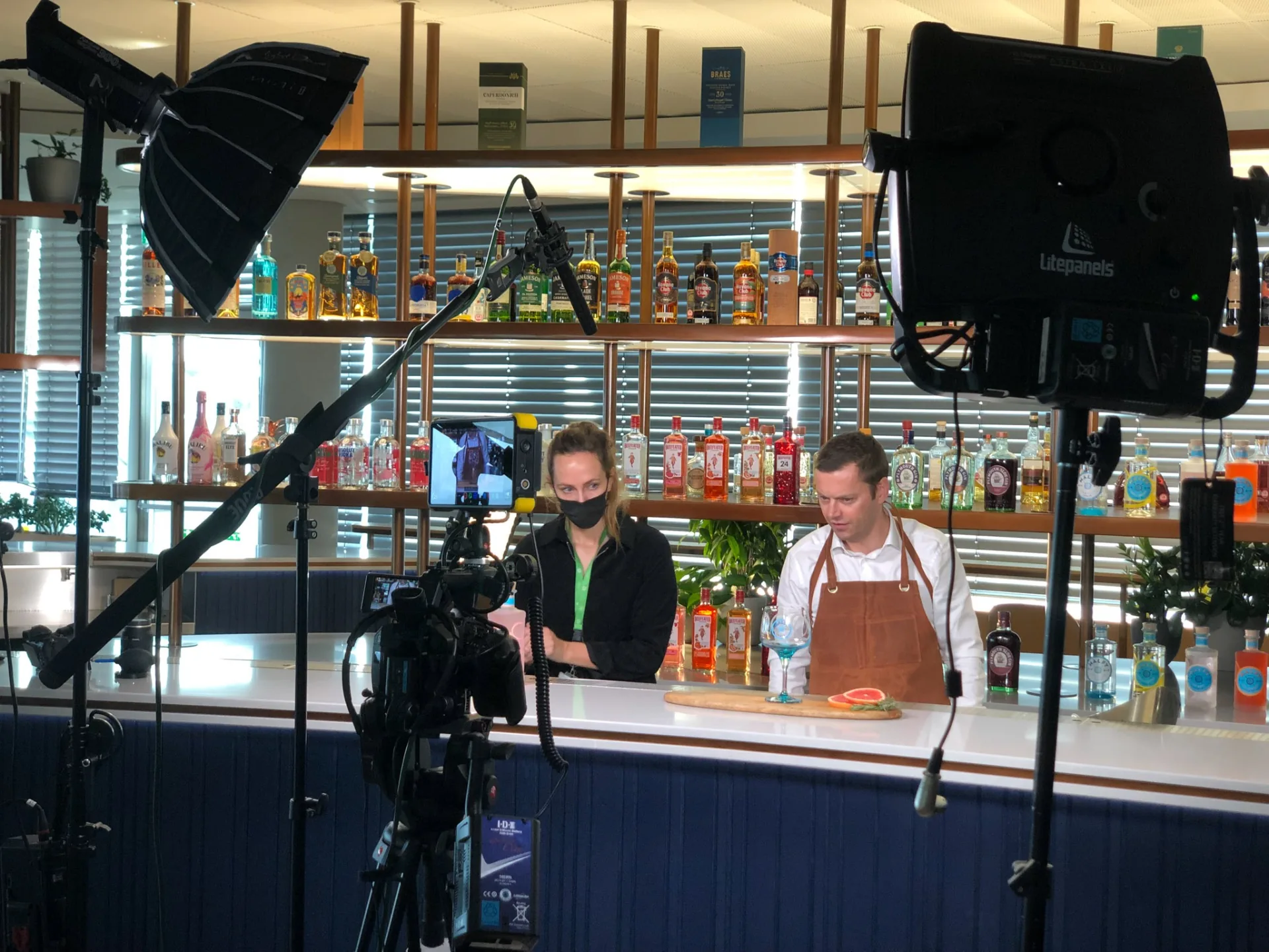 Behind the scenes on an Enriching Media shoot