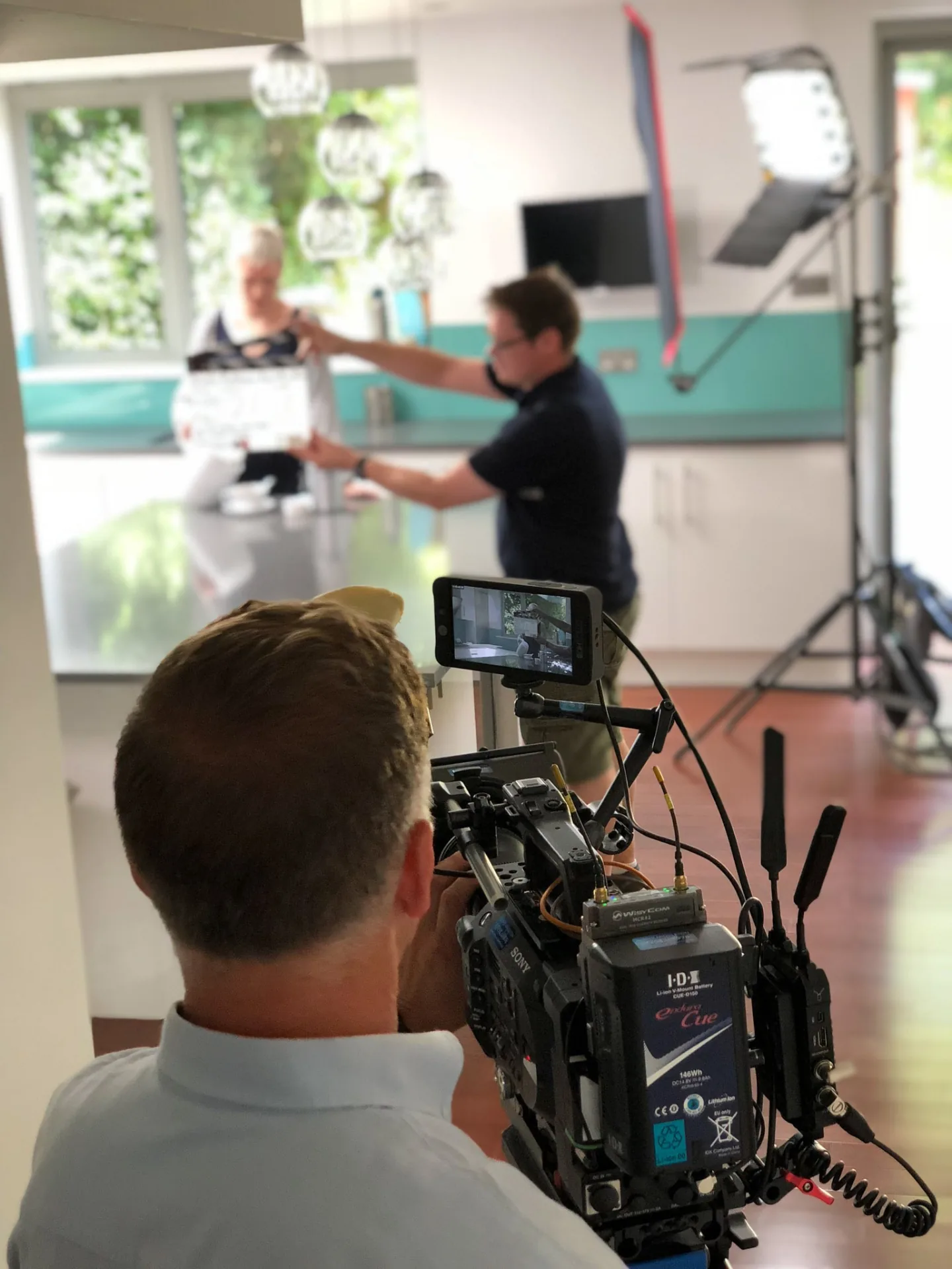 Behind the scenes on an Enriching Media shoot