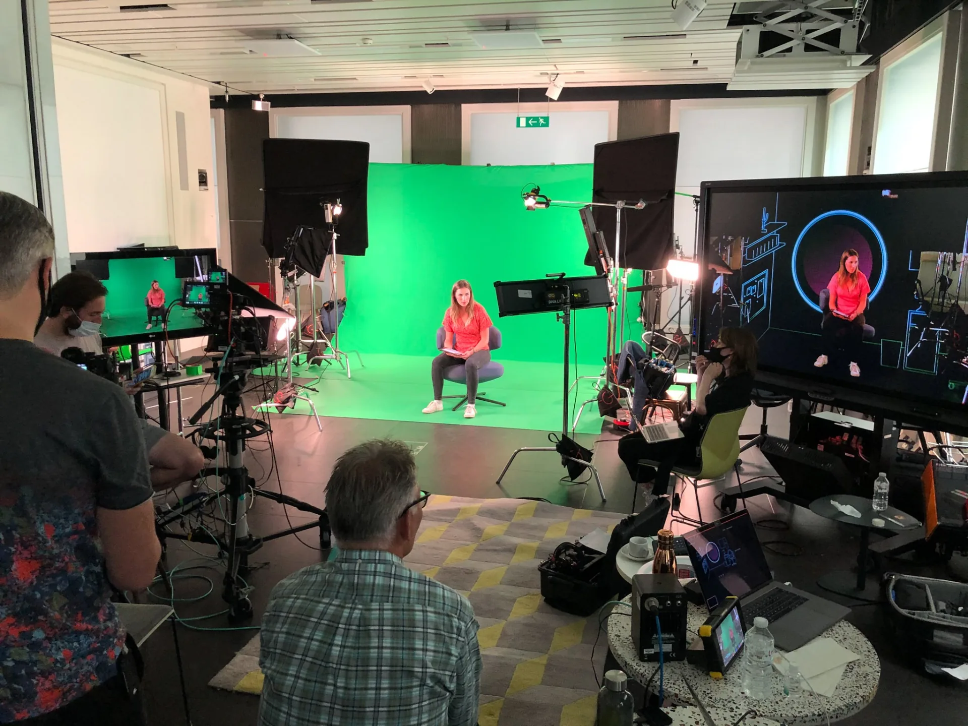 Behind the scenes on an Enriching Media shoot