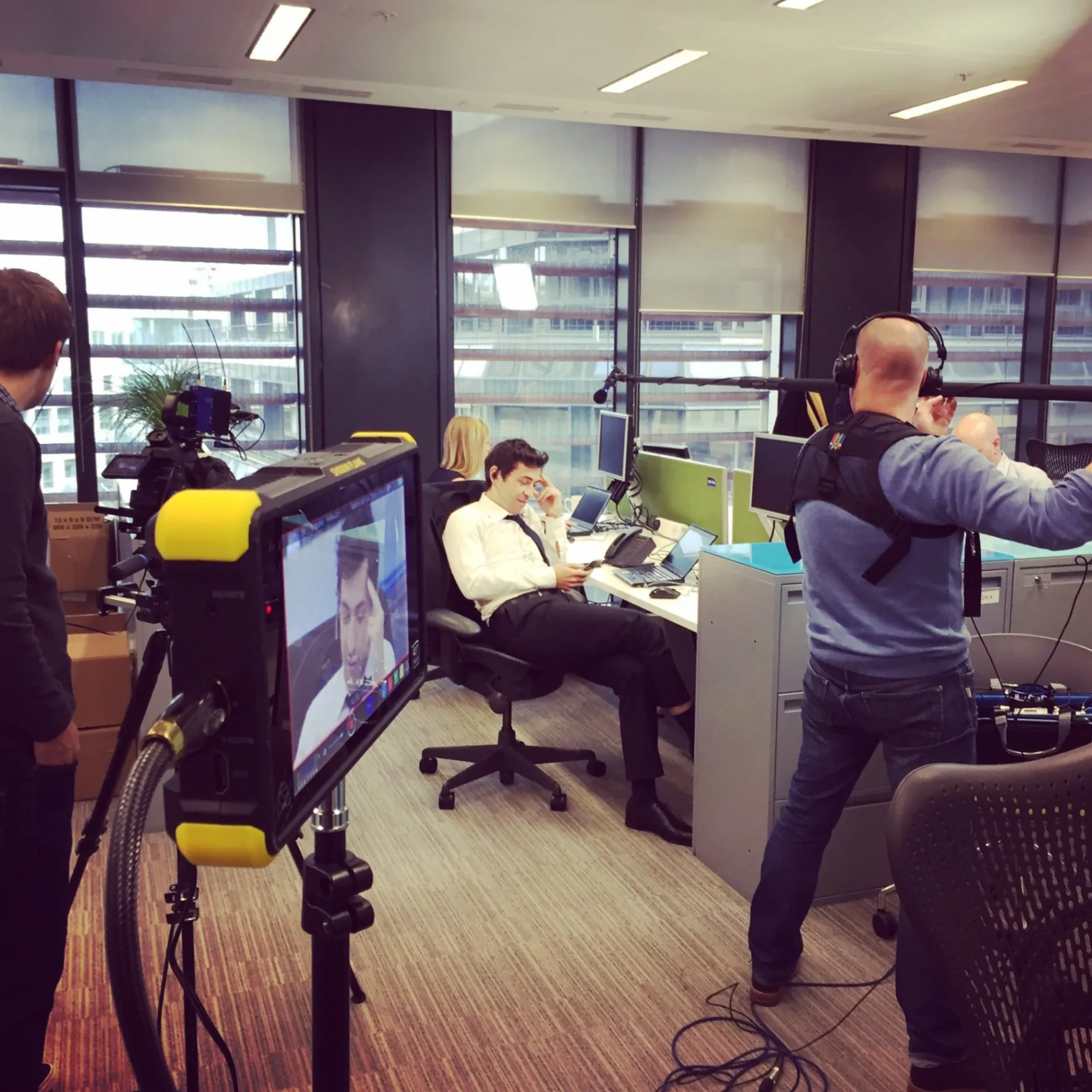 Behind the scenes on an Enriching Media shoot