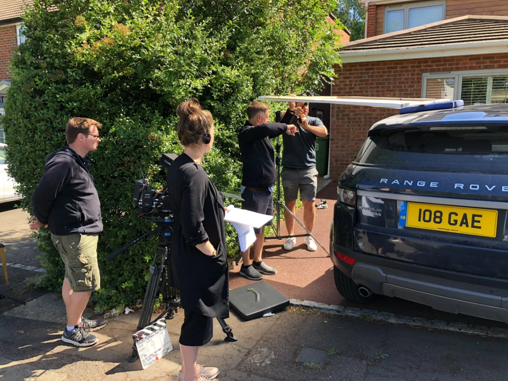 Behind the scenes on an Enriching Media shoot