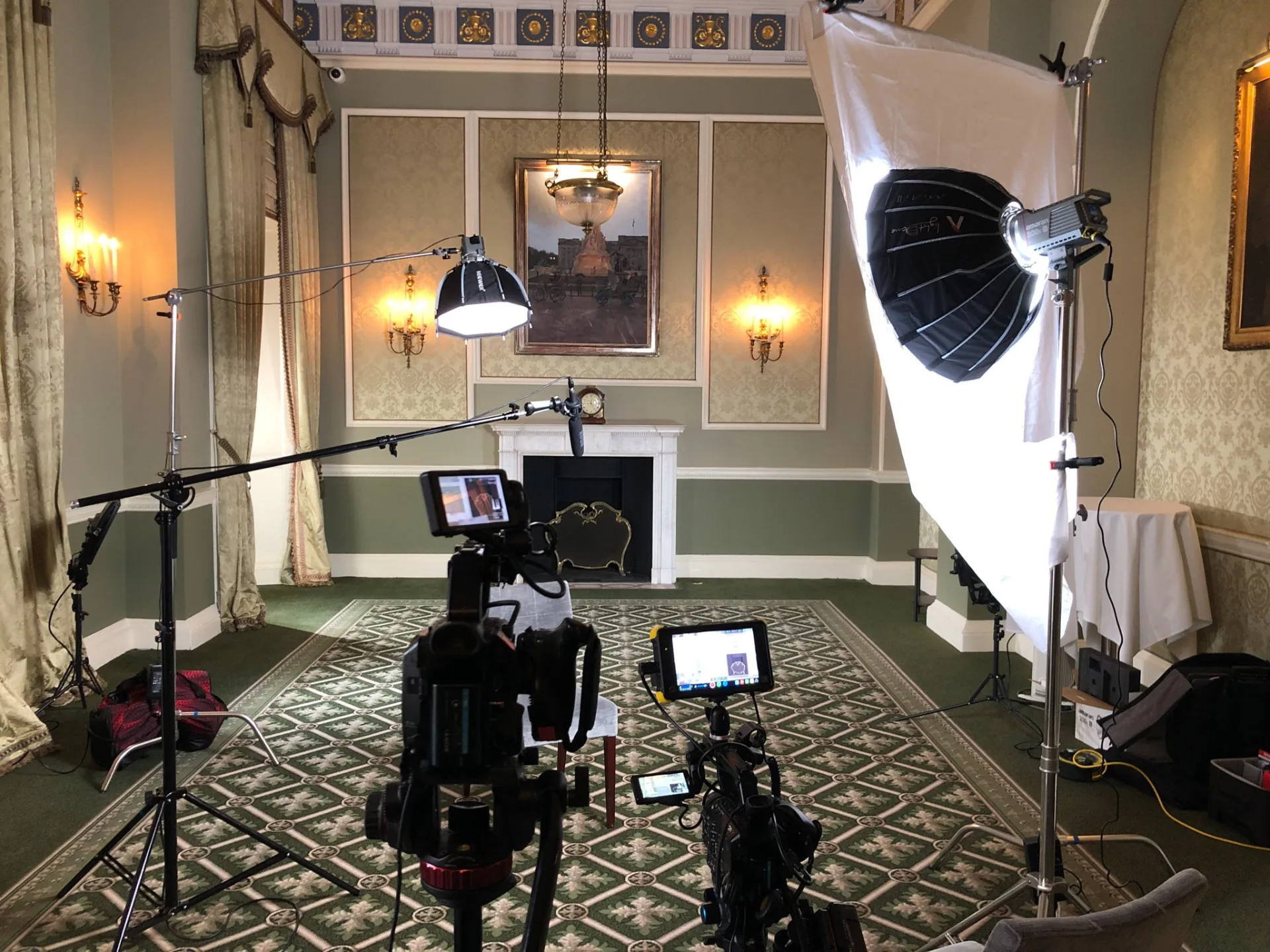 Behind the scenes on an Enriching Media shoot