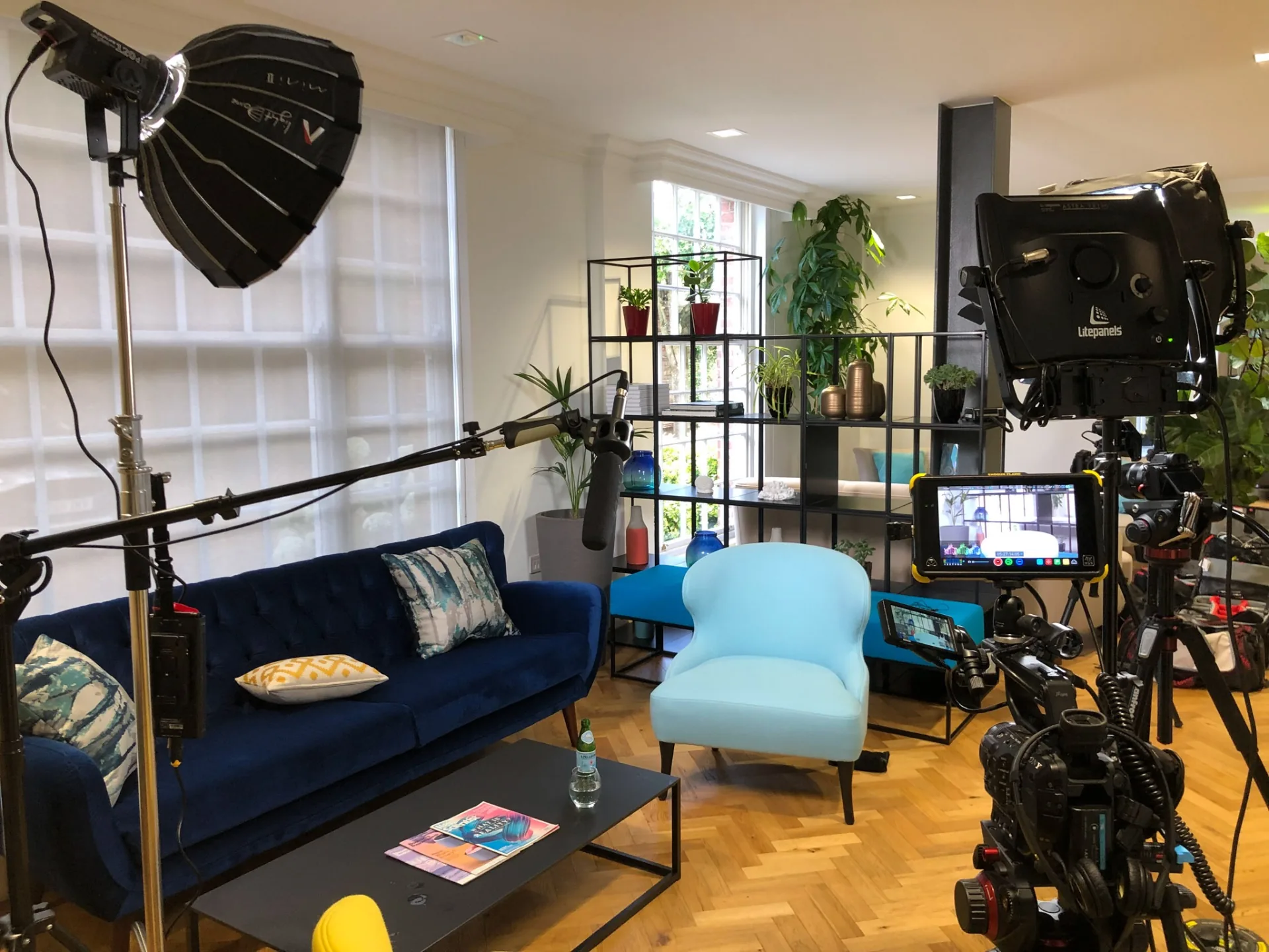 Behind the scenes on an Enriching Media shoot
