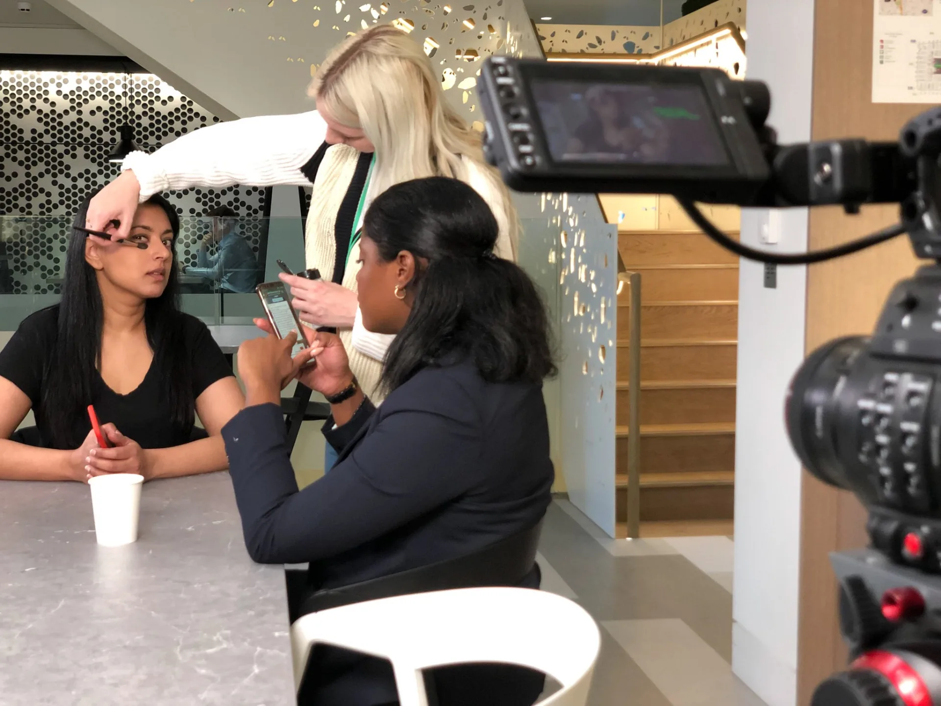 Behind the scenes on an Enriching Media shoot