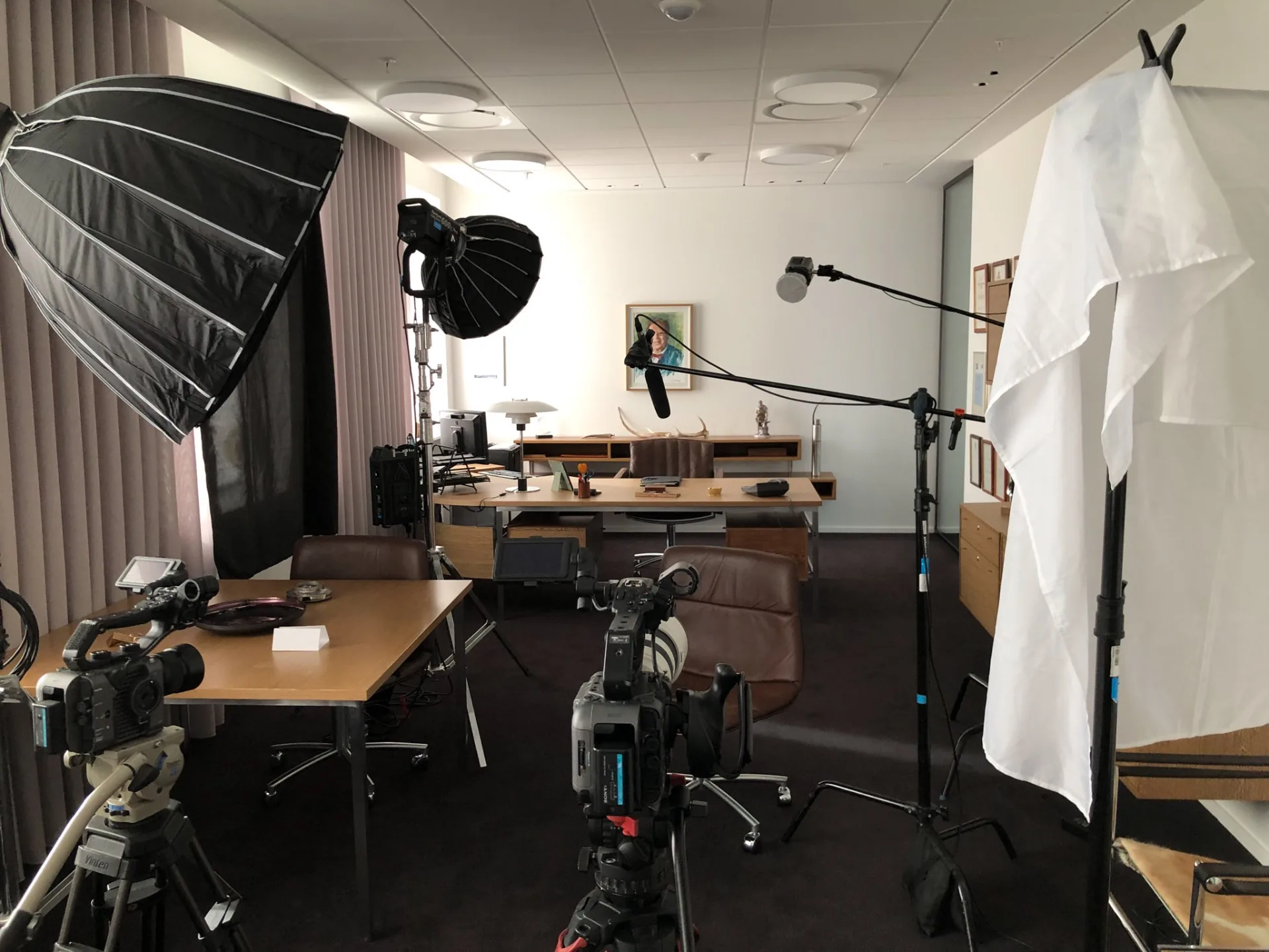 Behind the scenes on an Enriching Media shoot